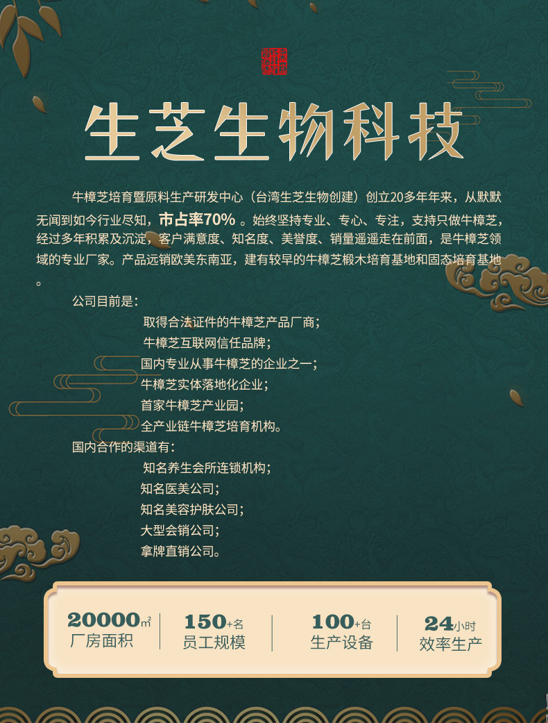 牛樟芝招商加盟代理代工贴牌